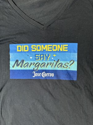 Jose Cuervo ''Did Someone Say Margaritas?'' Navy Blue T shirt Size L