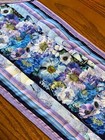 Handcrafted-Quilted Table Runner- Spring Is Coming: Blue/Purple Floral 2025 — photo 2