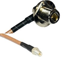 RG400 N Female Bulkhead Angle to RP-SMA FEMALE RF Cable FAST-SHIP LOT