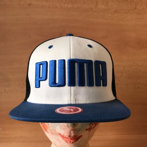 Puma Hat Kids Black White Blue 
