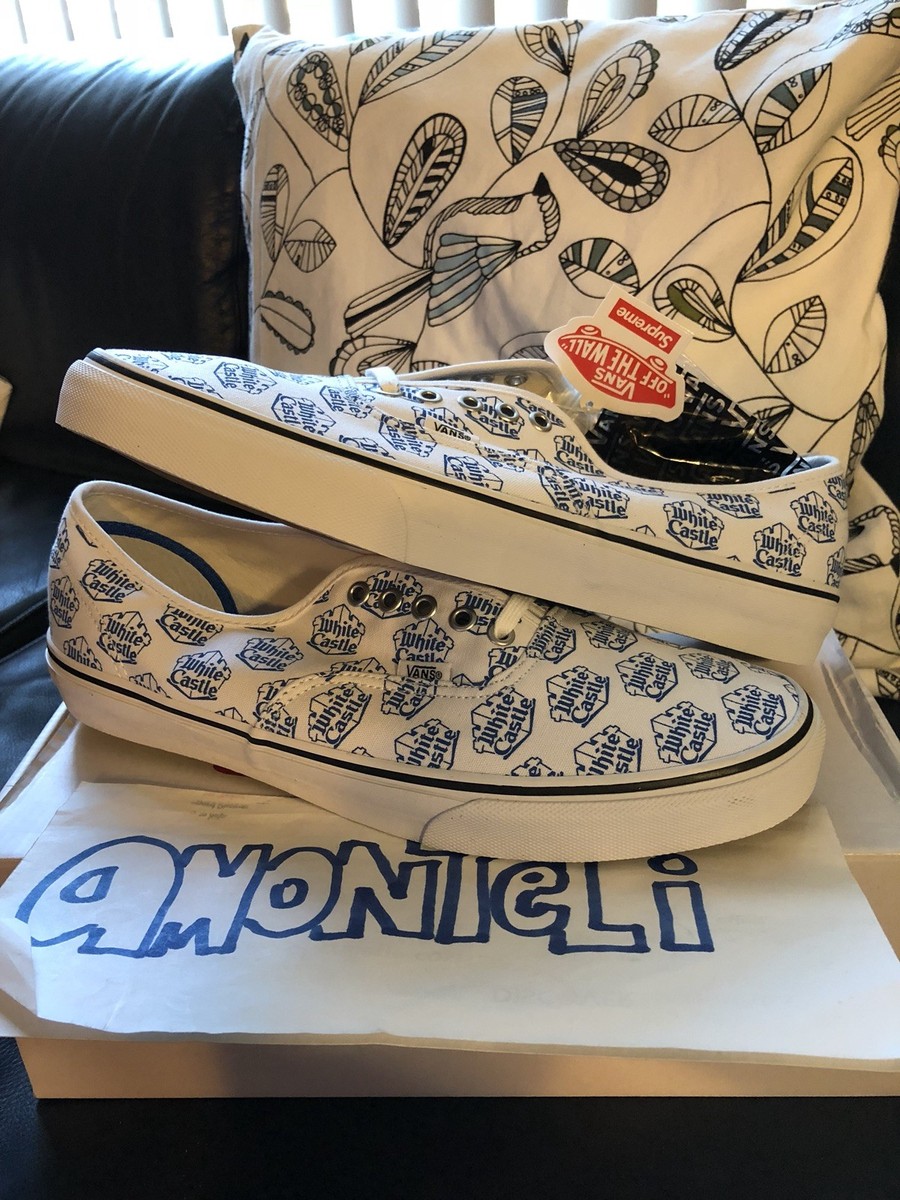 BRAND NEW SUPREME X WHITE CASTLE X VANS AUTHENTIC LOW PRO BRAND NEW SUPREME X WHITE CASTLE X VANS AUTHENTIC LOW PRO