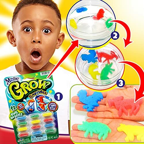 Ja-Ru Magic Grow Capsules, (6 Packs 72 Capsules Assorted). Water Growing Anim... - Picture 4 of 7
