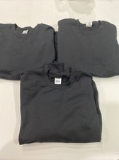 Gildan Heavy Blend  Adult Crewneck Sweatshirt Pullover Jumper Fleece SZ M BLACK