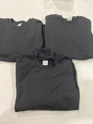 Gildan HeavyBlend Crewneck Sweatshirt – Black, Size S, Unisex Adult