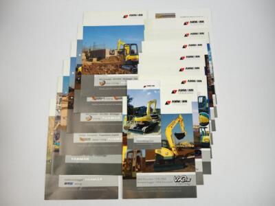 15 Brochures Ammann Yanmar Mini Excavator Digger Transporter 2003/04