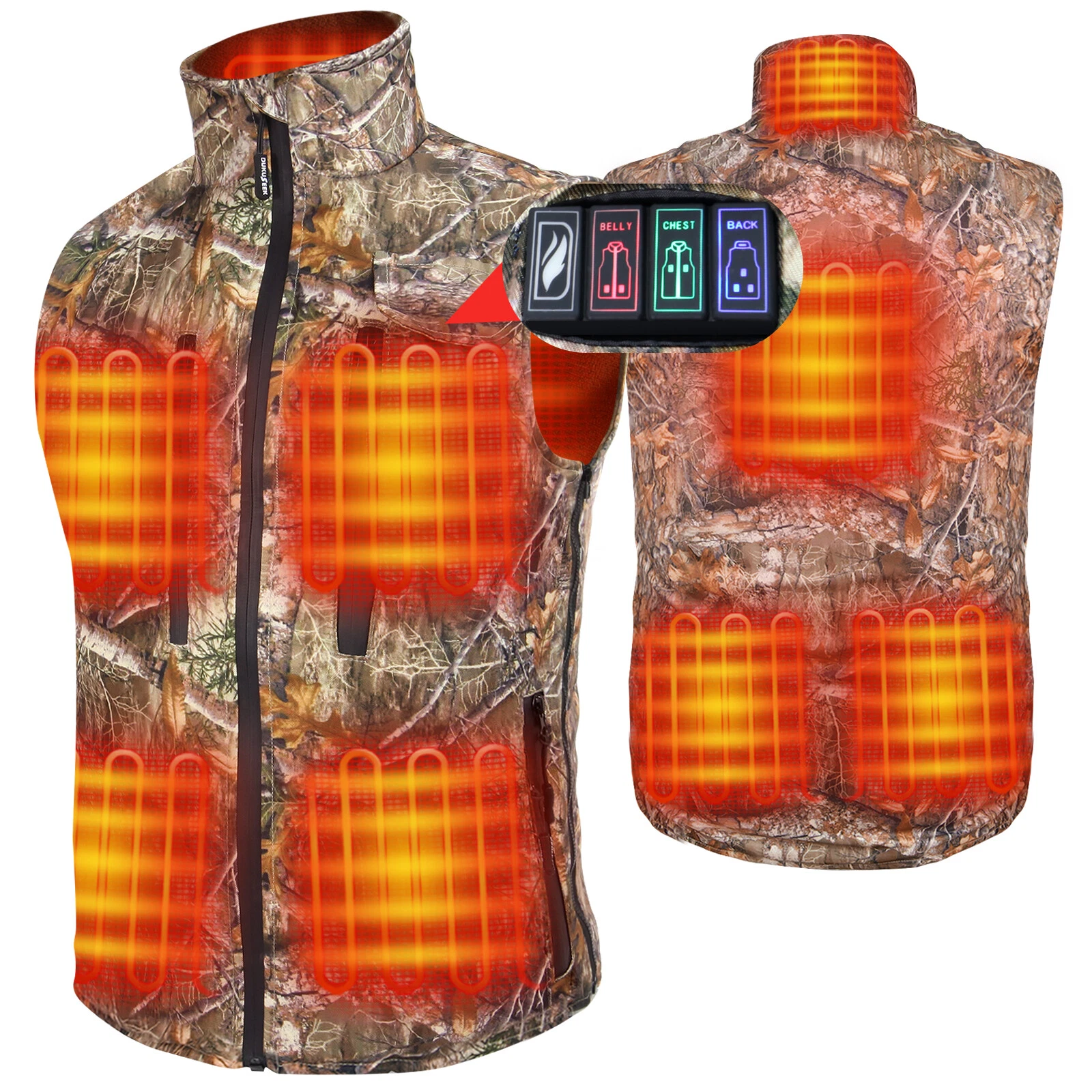 7.4V Battery Heated Vest for Hunting Electric Size Adjustable Heating Vest
Opens in a new window or