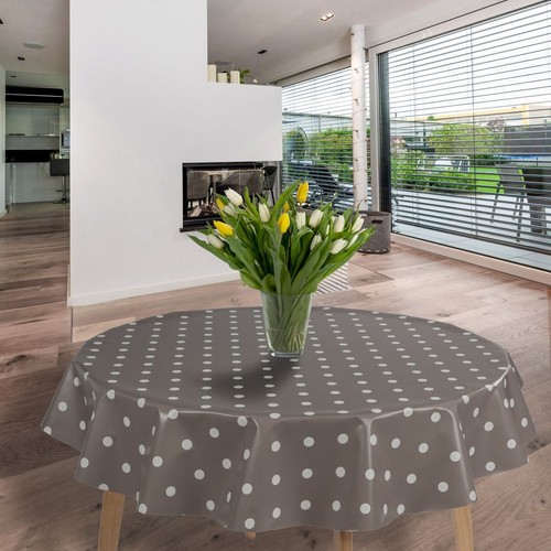 Laro rund 140 cm wachstuchtischdecke Tischdecke abwaschbar pvc - Bild 37 von 76