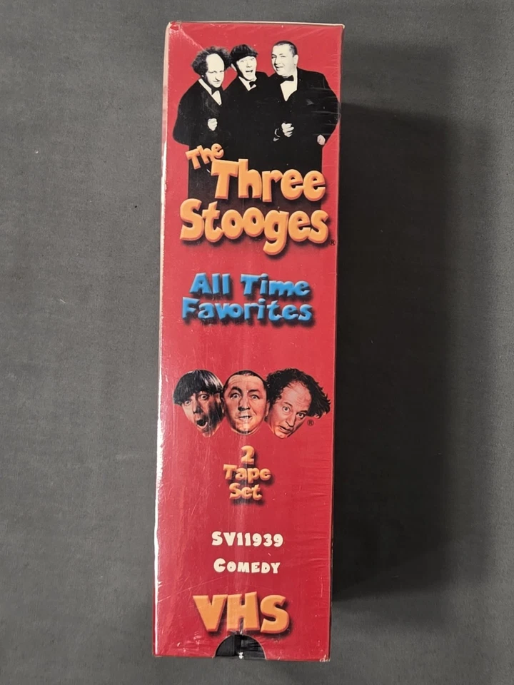 the three stooges VHS 2 tape set all time favorites original comedy family album - Image 2 of 4
