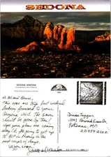 Continental Red Rock Formations Sedona Arizona Postcard