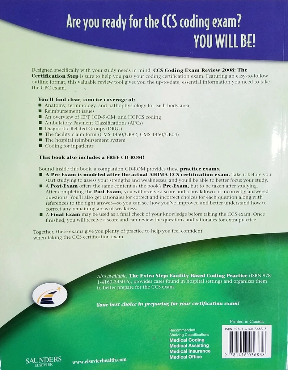CCS Coding Exam Review - The Certification Step by Buck, Carol J.  9781416036838 | eBay
