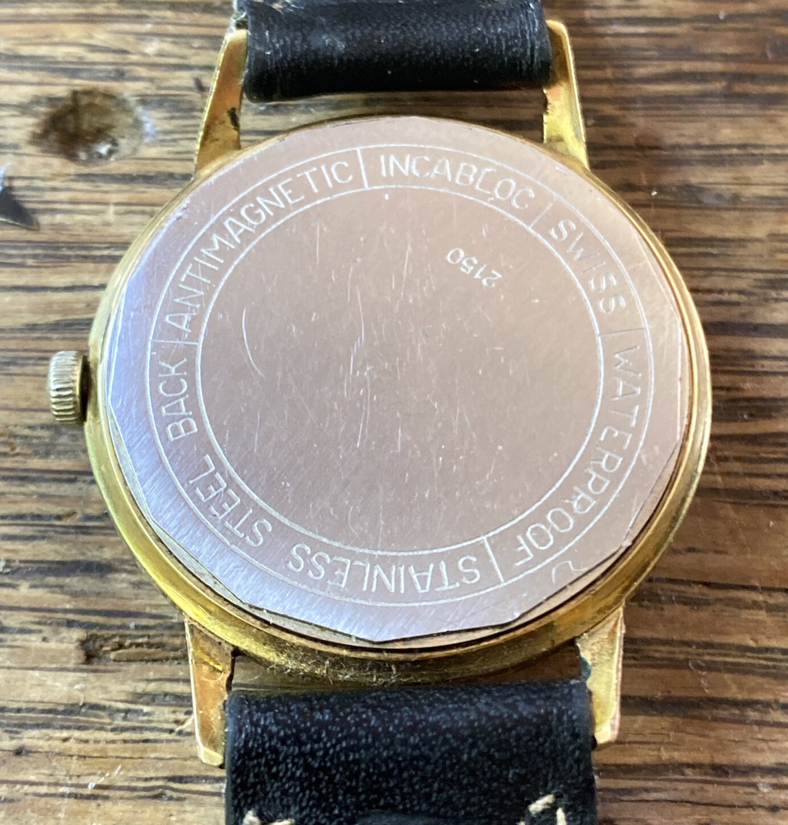 VOLTAIRE WATCH Vintage 1960s Men's 17 Rubis Incabloc Swiss 2150
