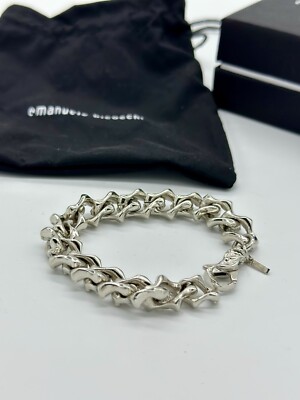 NWT Emanuele Bicocchi 925 Sterling Silver Arabesque Chain  display picture 2