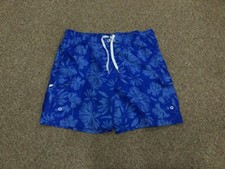 Ocean Pacific Mens Blue Hawaiin Palm Swim Trunks Size XL 40-42