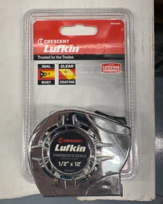 LUFKIN/CRESCENT P2212XN 1/2" X 12' TAPE MEASURE ENGINEER'S SCALE