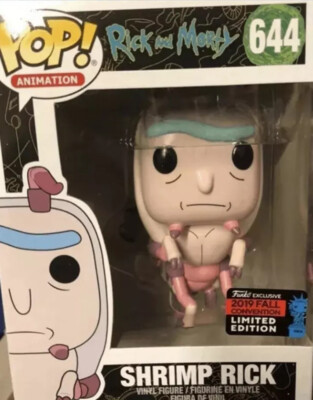 Funko POP! Rick and Morty Shrimp 2019 NYCC Hot Topic Shared Fall Exclusive -SET!