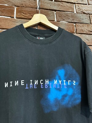Vintage 90s Nine Inch Nails Fragile Rock Band Rare Tshirt L Black