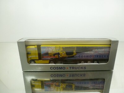 WSI PROMOTOYS DAF XF 105 COSMO TRUCKS + TRAILER WERBE - H0 1:87 - GOOD IN BOX
