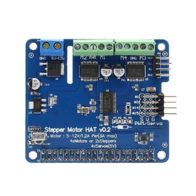 New V2 DIY Module 5V-12V Stepper Motor for RPI 4B/3B Expansion Board