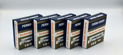5 box Perma Sharp single edge razor half blade