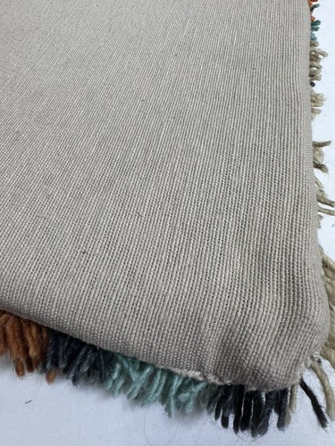 Surya Santiago Boho Global Wool Cotton Shag Pillow Cover 20” Colorful Geometric - Picture 14 of 24