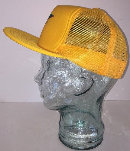 Vintage MUSKOL Maximum Strength Insect Repellent Yellow Trucker Hat Cap Snapback - Picture 3 of 7