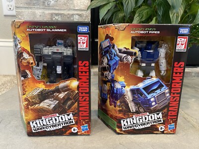 Transformers Kingdom WFC-K32 Autobot Pipes & WFC-K33 Autobot Slammer NEW BUNDLE!