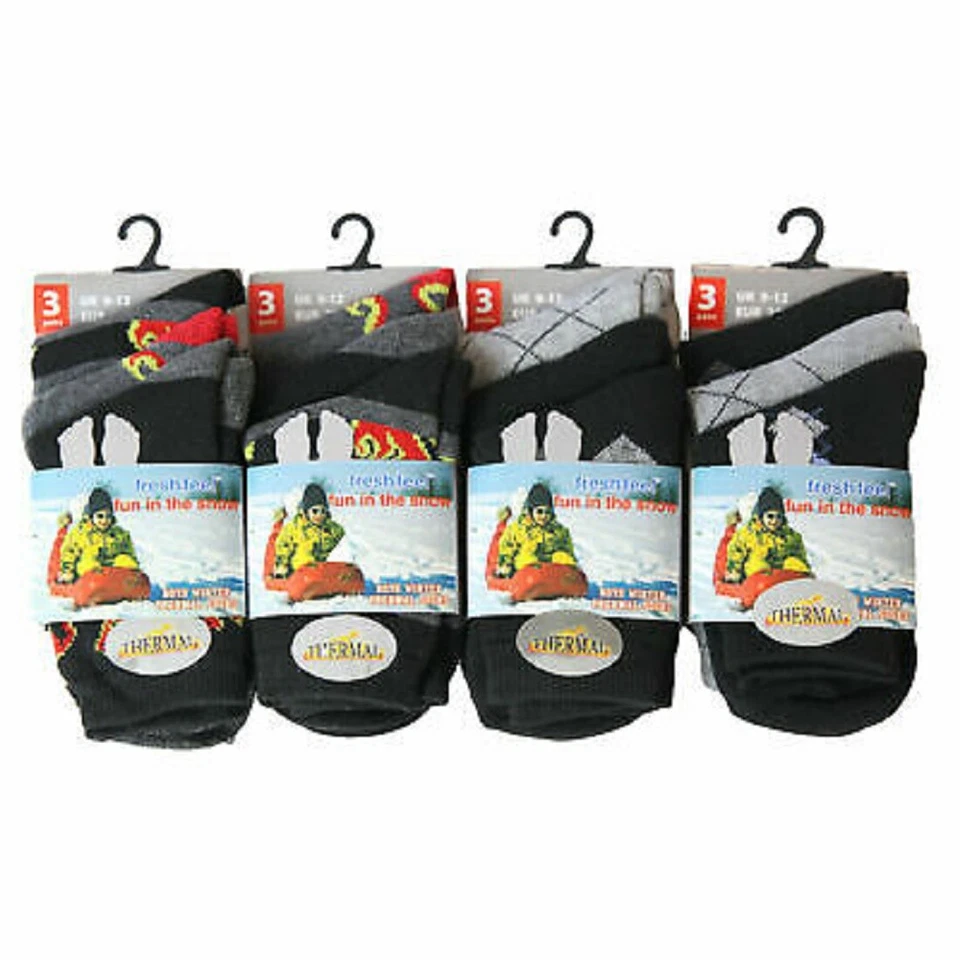 METLUQ Kids Ultimate Thick Hot Winter Warm Thermal Heat Comfort Socks All Sizes Lot