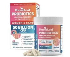 Forest Leaf Womens Probiotic 50 Billion CFU with Organic Prebiotics.. EXP 11/25