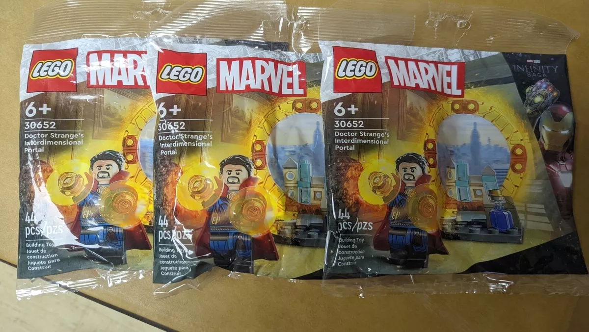 Lot Of 3 LEGO 30652: Marvel 2023 Doctor Strange Inter-dimensional Portal  polybag