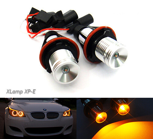Kein Fehler Engel Auge Halo LED Glühbirne 10W gelb für BMW E39 E87 E60 E63 E53 X5 - Bild 1 von 12