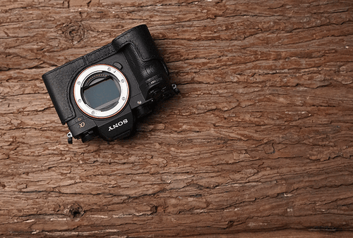 Custodia mezza fotocamera in vera pelle per Sony A7R III Mark III M3 Sony A9 - Foto 30 di 32