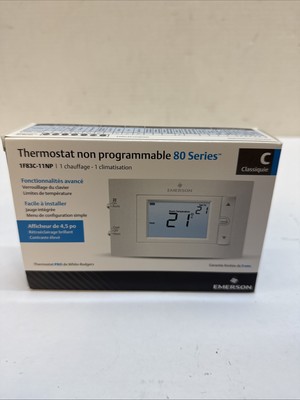 Emerson White-Rodgers 1F83C-11NP 80 Series Non-Programmable Thermostat, 1H / 1C