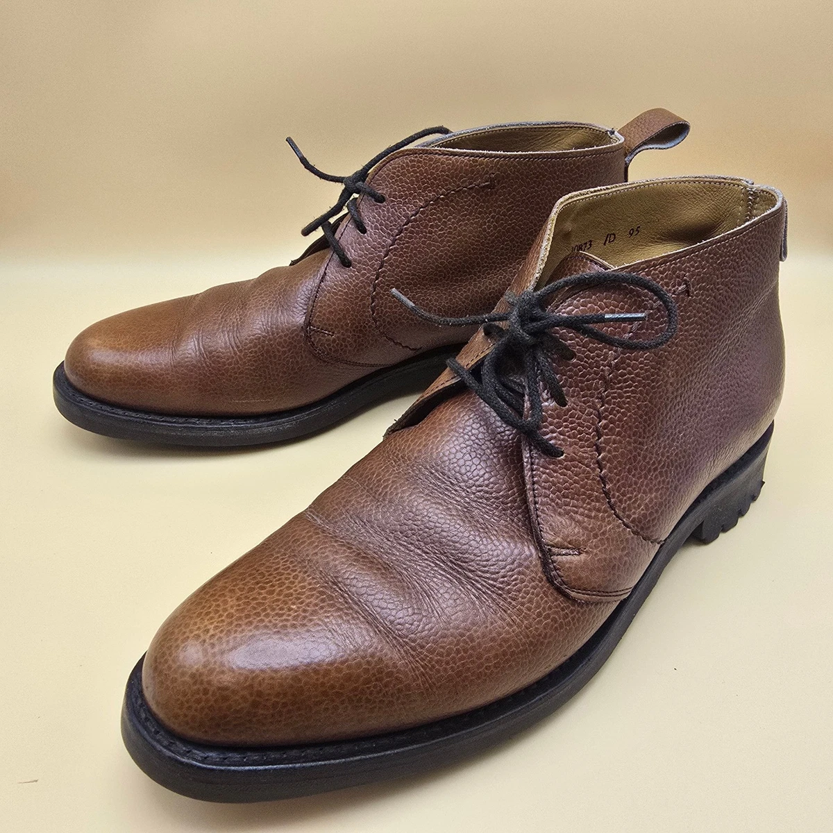Cole Haan Midland Lug Chukka Men’s Boots 8.5M Water Resistant Nubuck Upper NIB Timberland Dark Brown Leather Chukka Boots with Tan Laces main image 3