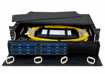 2RU Rack Mount Fiber Patch Panel Enclosure Fully Loaded Choose Your Own Loadout