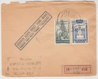 FRENCH MOROCCO 1945 *SOLIDARITE FUND* official reg FDC CASABLANCA-FES