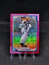 2024 Bowman Chrome #BCP-175 Jose Castro 1st Prospect Pink Shimmer Refractor /199