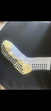 Men's Crew Athletic Non-Slip Grip Socks Geometric White/Black 3 Pairs
