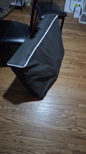 Black Portable Foldable Massage Table Adjustable Height Wood Legs Face Cradle