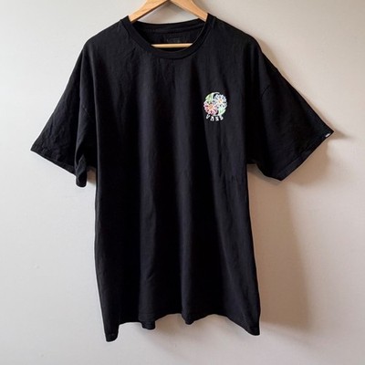 Vans Mens 2XL Black Combine Elevated Minds Floral Graphic T-Shirt Classic Fit