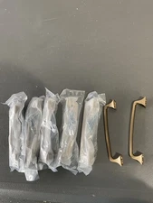 7pc Amerdeco Champagne Bronze Cabinet Pulls 5 Inch(128mm) Hole Center ZH0002