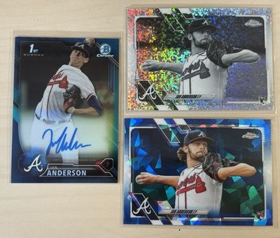 3 2016 Bowman Chrome Draft Ian Anderson Blue Refractor Auto /150 Autograph TC RC