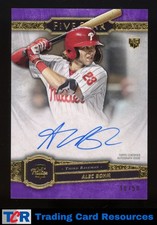 2021 Topps Five Star #FSA-ABA Alec Bohm Purple #/50