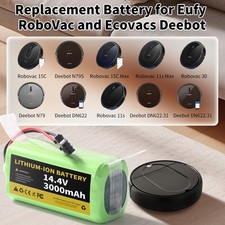 Repalcement Battery For Eufy RoboVac 11 11C 11S Max 12 15T 15C Max,25C,30,30C