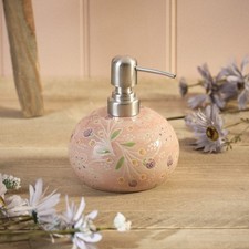 Ditsy Floral Stoneware Hand Painted Soap Dispenser