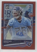 2020 Panini Donruss Optic Rookies Red Prizm 14/50 Kristian Fulton #109 Auto 1u6