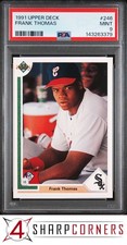 1991 UPPER DECK #246 FRANK THOMAS WHITE SOX HOF PSA 9