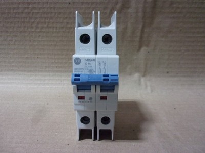 Allen Bradley 1489-M 1489-M2C010 2 Pole 1 Amp 480V Circuit Breaker Din Rail