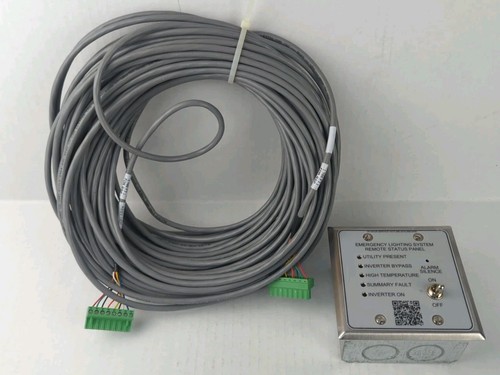 MYERS Emergency Lighting System Remote Status Panel With 100 Ft Cable ...