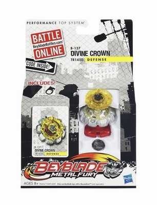 Beyblade Metal Fury B-137 Diving Crown TR145D Defense Hasbro MISB Sealed
