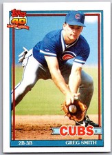 ⚾ 1991 Topps #560 Greg Smith Chicago Cubs